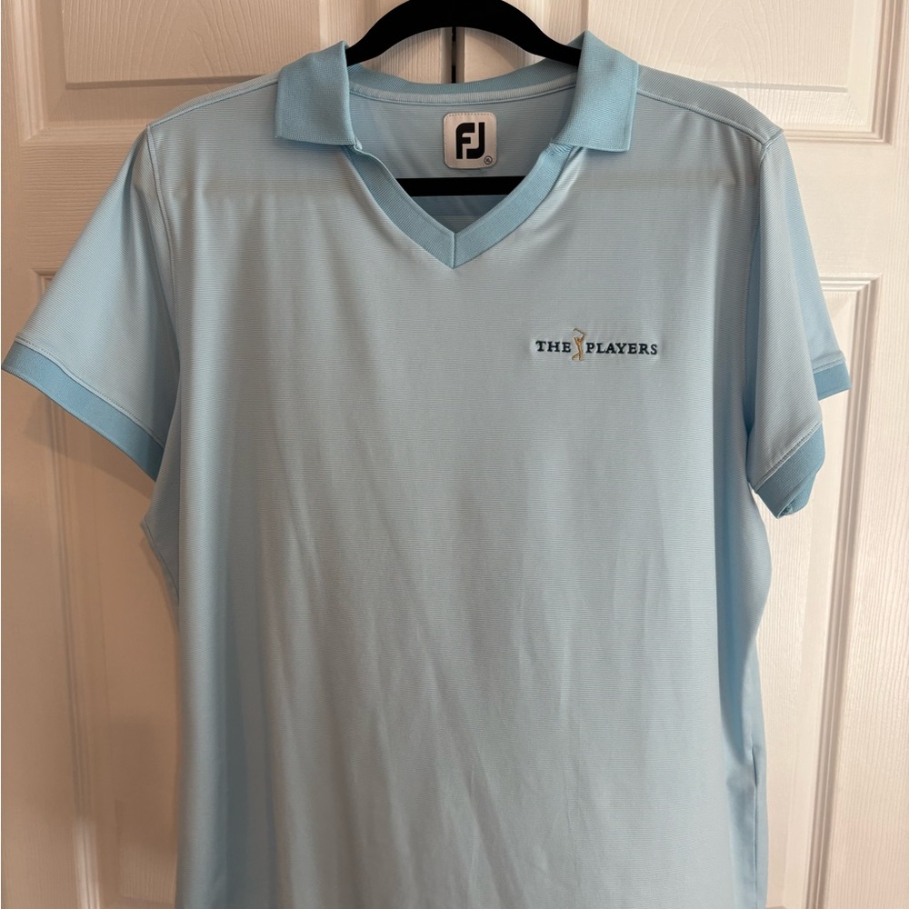 FootJoy THE PLAYERS Light Blue Women’s Golf Shirt